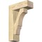 Ekena Millwork Balboa Block Rough Sawn Bracket w/ Offset Brace, Douglas Fir, 6"W x 16"D x 24"H BKT0604X16X24BOA05RDF - alternate 1